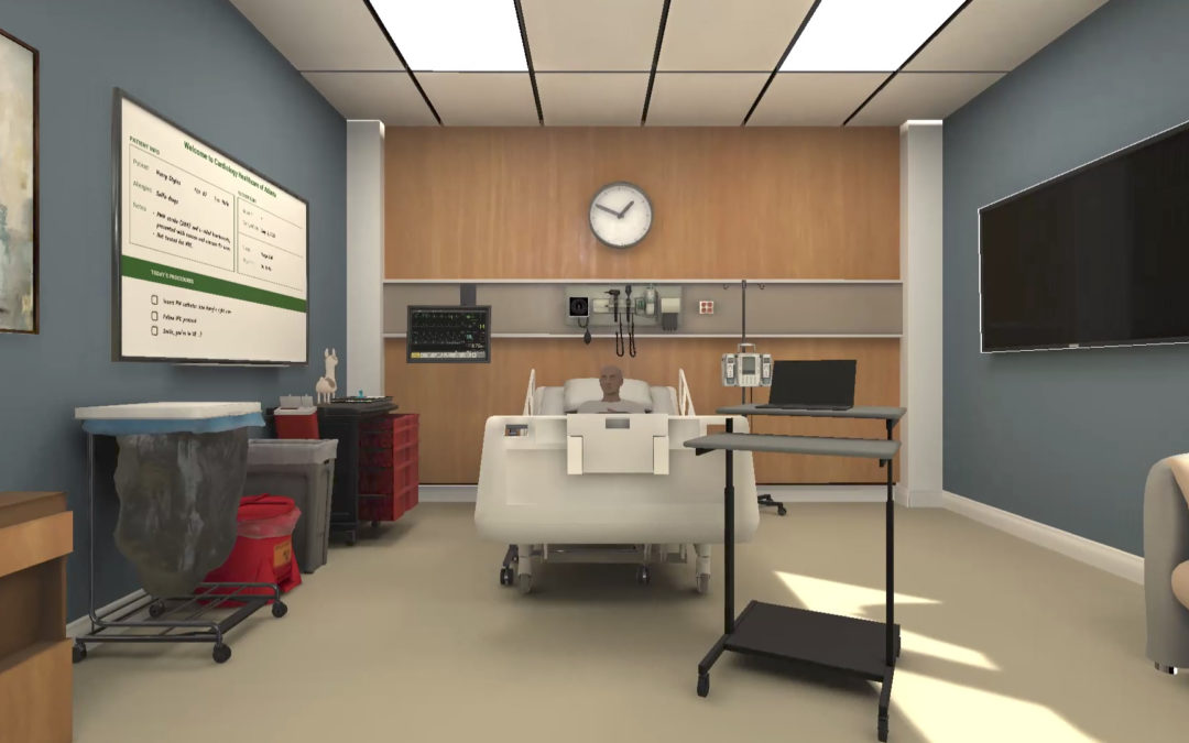Virtual Reality (VR) simulation for nurses